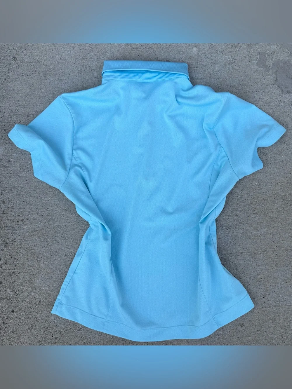 Nike Golf Dri-Fit Short Sleeve Polo Shirt Sky Blue Women's Size Medium
